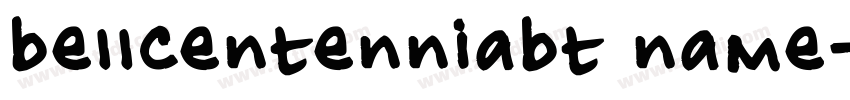 bellcentenniabt name字体转换